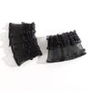 Ruffle Lace Trim Arm Covers Wrist Cuffs Sleeves For Women Dress Outfit Enhancer Sheer Armband Daily Wear Accessory