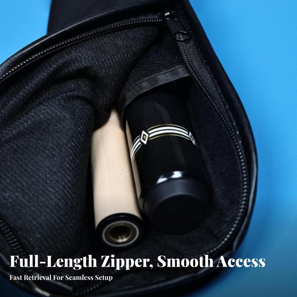Billiard Cue Case Slim Pool Stick Bag Sturdy for Travel