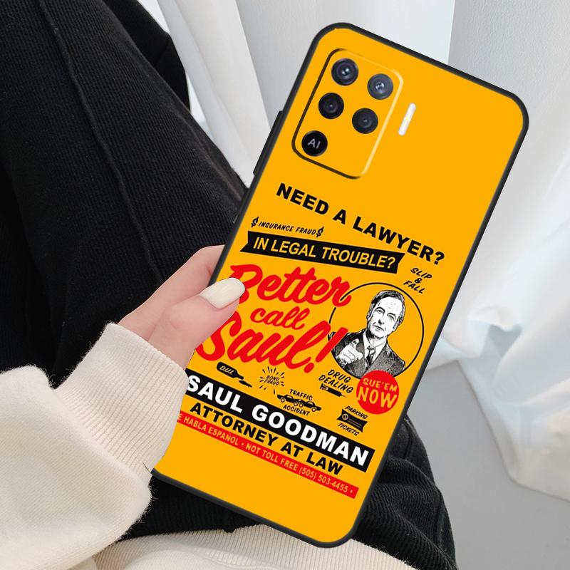 Better Call Saul Case For Oppo A40 A60 A80 A5 Pro A15 A16 A17 A57 A77 A94 A74 A54 A76 A96 A18 A38 A58 A78 A98
