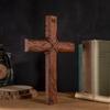 Holzschnitzerei Großes Kreuz Hängendes Holzkreuz Wanddekoration, Christliches Heiliges Kreuz, Haus, Kirchenraum Dekoration