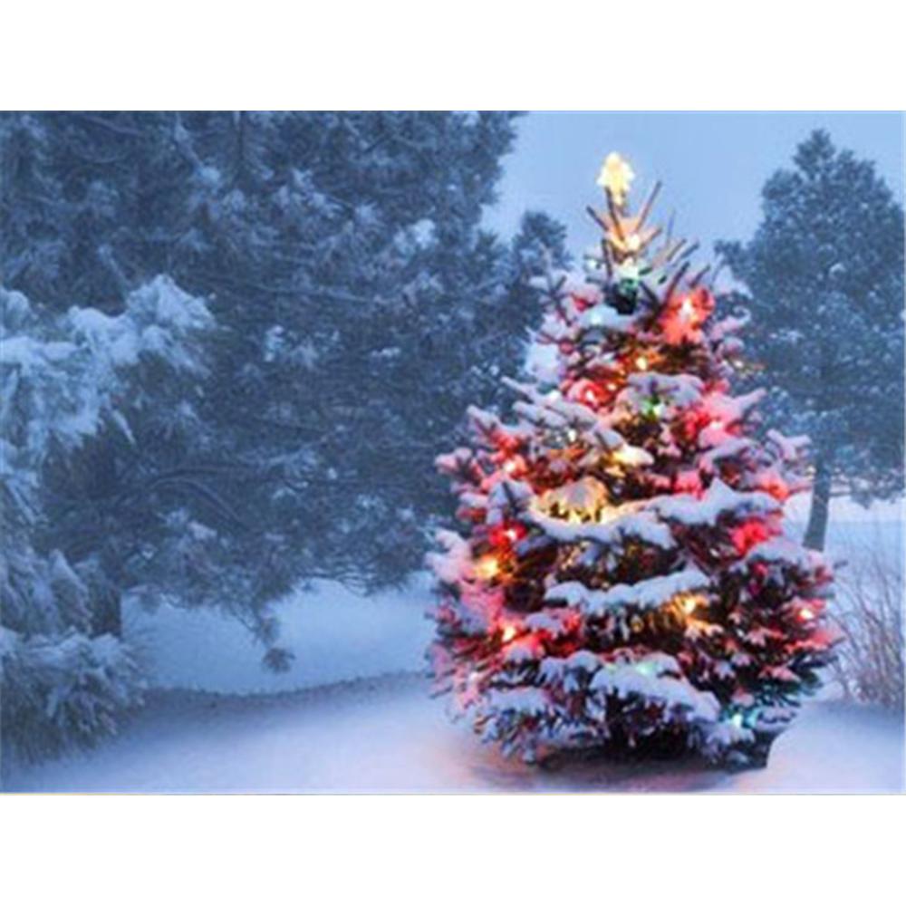 5D Diamond Painting Winter Full Square Handicraft Sale Diamond Embroidery Christmas Tree Mosaic Snow Home Decoration