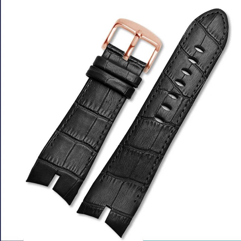 26mm Deri saat kayışı Roger Dubuis İçin EXCALIBUR serisi saat kayışı 42mm kadran RDDBEX0405 Çelik toka Erkek Aksesuarları