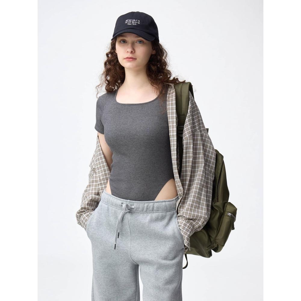 

Боди с коротким рукавом Gu By Uniqlo Warm Rib 09 BLACK/XS