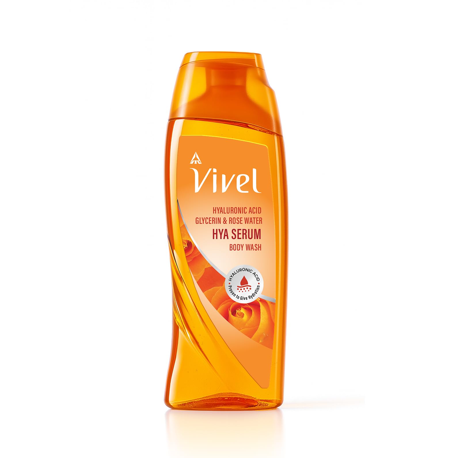 Vivel Hya Serum Body Wash 200ml, Bodywash With Hyaluronic Acid For Hydration | Glycerin & Rose Water, Dermatologist Tested, No Paraben, Shower Ge