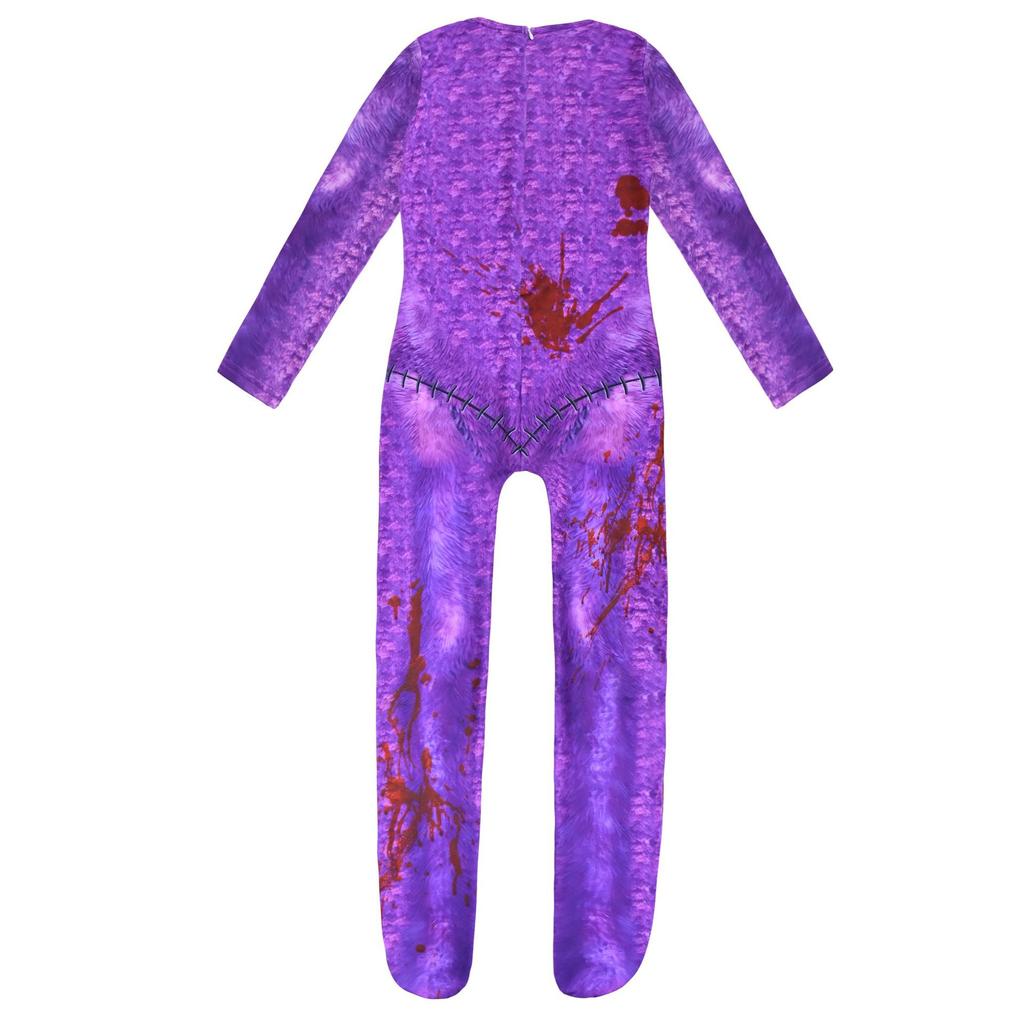 Nowe Halloweenowe Dziecięce Kostiumy do Odgrywania Ról Catnap Smilings Critters Kostium Cosplay Kota Kombinezony Catnap z Maseczką Dziecięce Kostiumy Horror