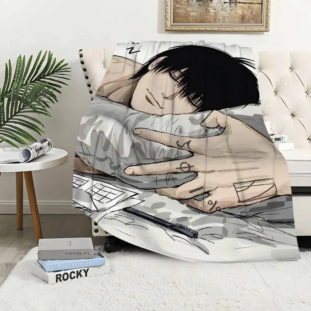 Manta de felpa Anime Yoichi Nagumo Sakamoto Days Alfombra de sofá para siesta para Sala de estar Cálida Oficina Dormitorio Cumpleaños Hogar Viaje Regalos para Niños