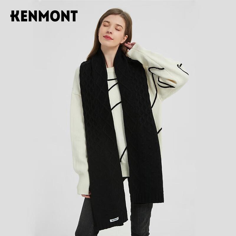 

Kenmont Women s Cable Knit Scarf Shawl KM-1918 One Size