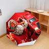 1PC Coca-cola Christmas Delivery Automatic Umbrella - Suitable Travel Outdoor Portable Umbrella Birthday Gift Daily Essentials