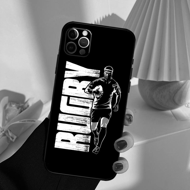 

Rugby Football Sport Phone Case For iPhone 13 16 15 11 12 14 17 Pro Max 12 mini 15 16 Plus 16e 17 Air Cover Funda iPhone 11Pro MAX