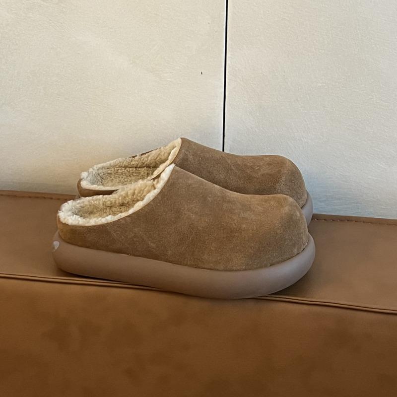 New Baotou Thick-soled Height-increasing Home Outdoor Women's Drag Cotton Shoes