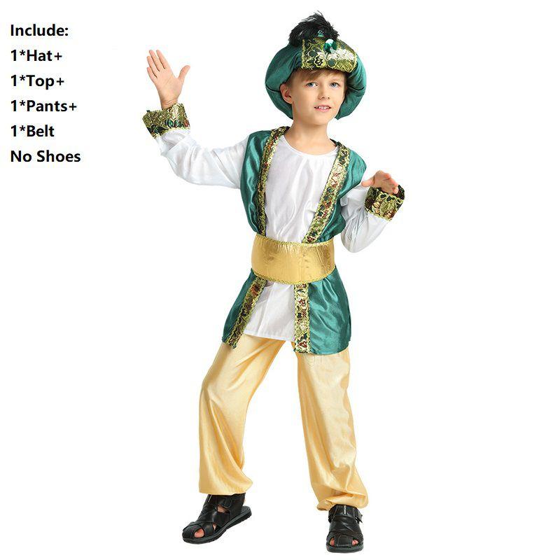 

Party Halloween Boys Costume Muslim Parentchild Arabian Prince King Cosplay Children-M