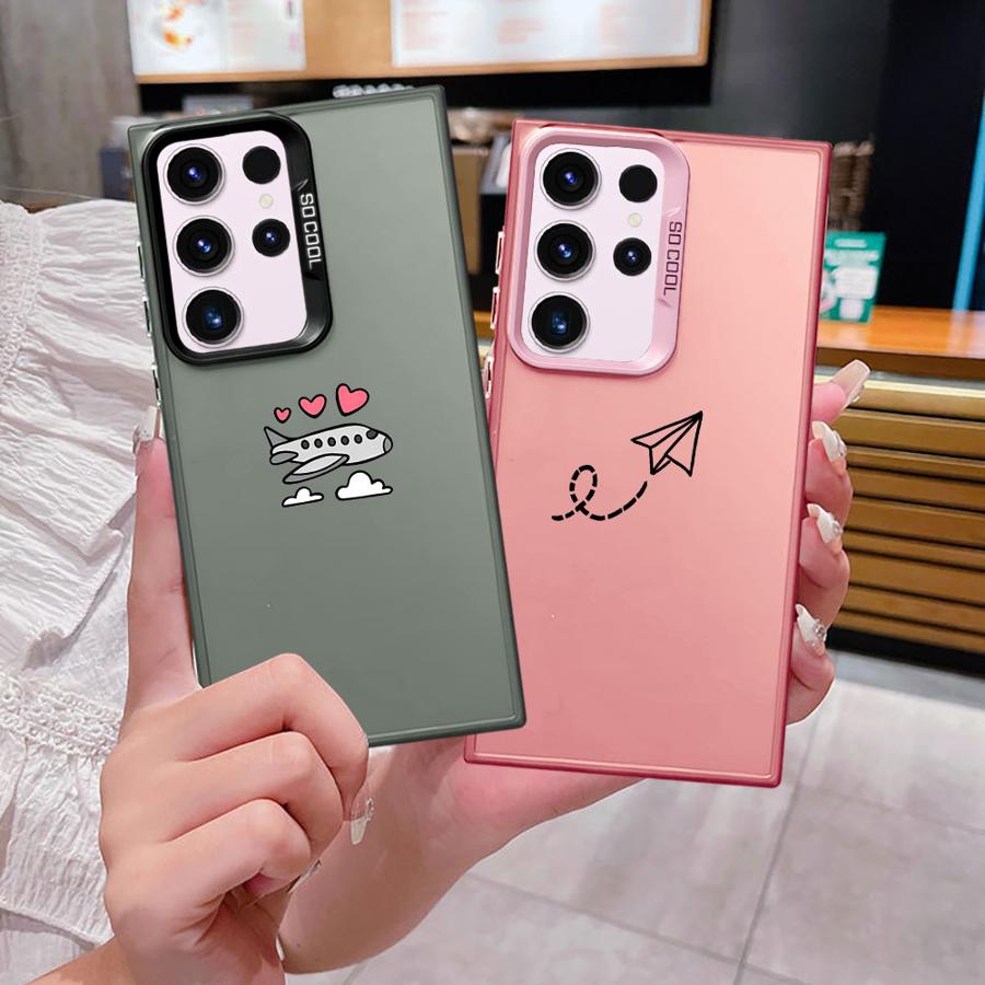 Case for Samsung Galaxy S21 S25Plus S23 S24 FE S25 S22 Ultra Note 20 Ultra S24Ultra S20 FE Soft Shell Aeroplane