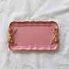 Retro Dessert Plate Dessert Plate Bow Tie Tray Resin Home Fruit Plate Ornaments Plate Jewelry Tray Home Decor