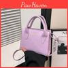 Trendy Small Shoulder Bag For Women In Black White Purple And Khaki Colors Featuring Stylish Design And Soft Pu Material