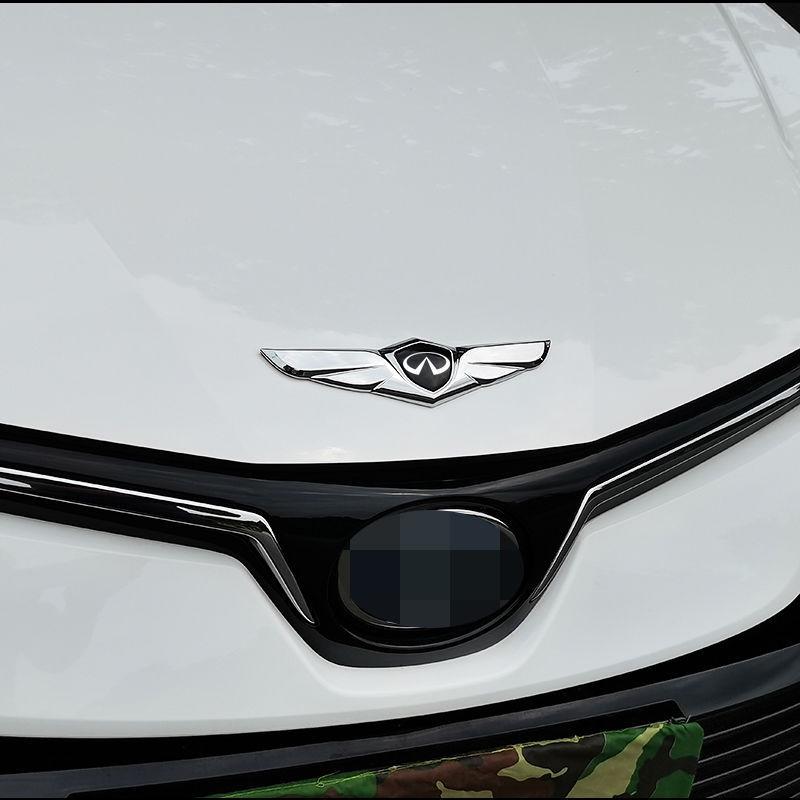 Universal 3D Car Logo for Infiniti Q50L, FX35, G25 - Modified Hood & Tail Appearance.
