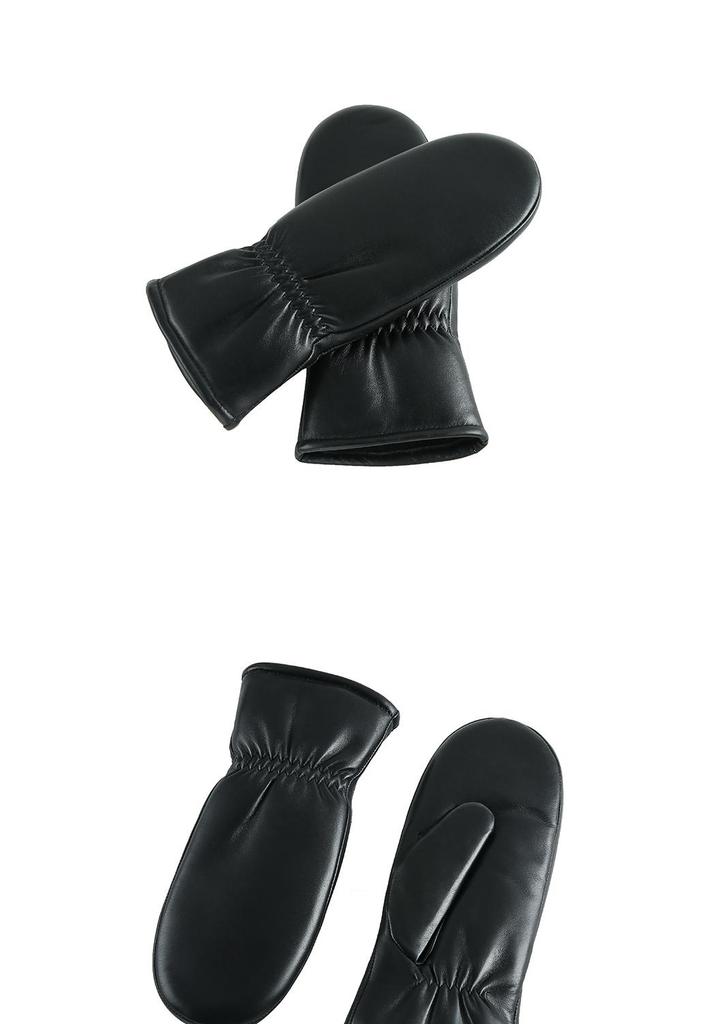 Europäische & Amerikanische Damen Lammfell Shearling Fäustlinge: Warme, winddichte Winter-Fleecehandschuhe