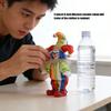 Flexible Part Ceramic Clown Statue Bright Fabric Costume Seasonal Decoration Gift For Christmas Celebration 6 Inches