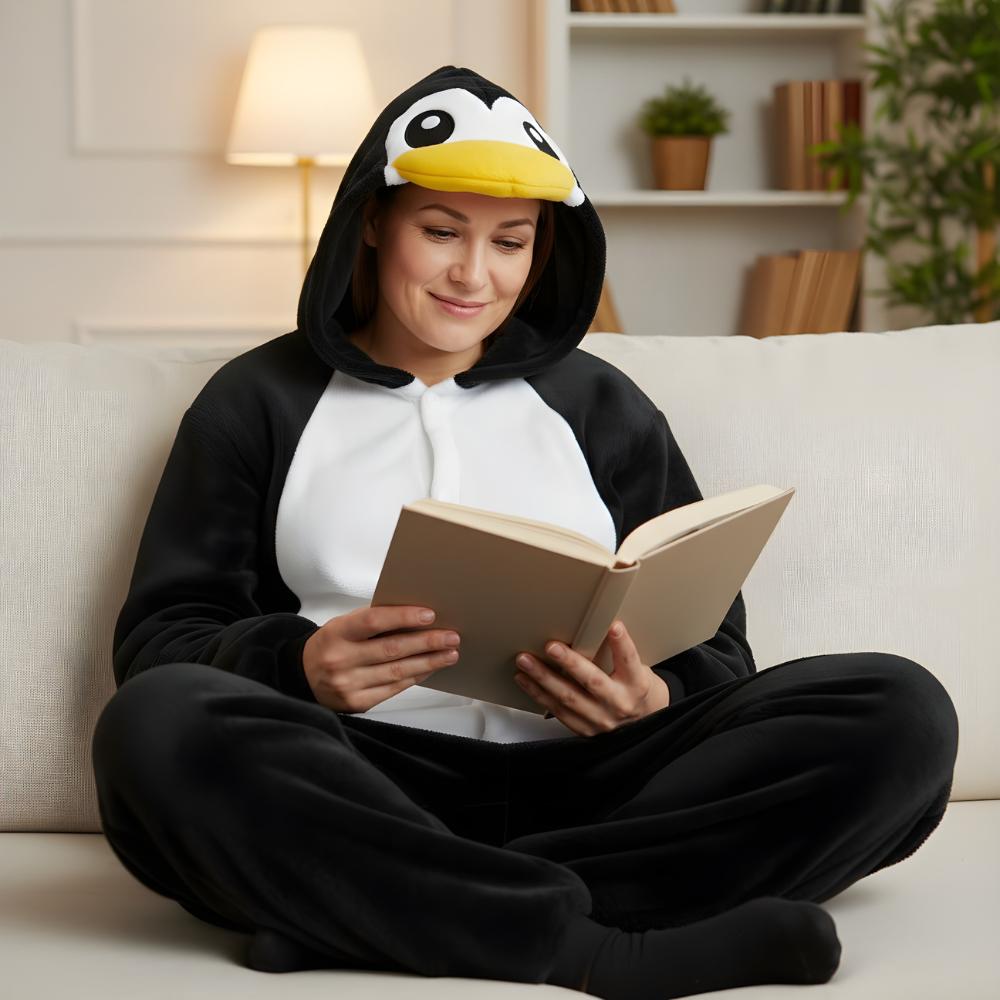Piżama Onesie Kigurumi Kostium Przebranie Pingwin Xl: 175 - 185Cm
