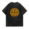 Sun Records Full Circle Unisexs T Shirt Rock And Roll Classic Band New Black vintage Washed Casual Stylish graphic Stretched