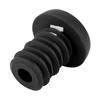 1 Pair Mountain Bike Scooter 22.2mm Handlebar Anti Skid Rubber Bar End Plugs (black)