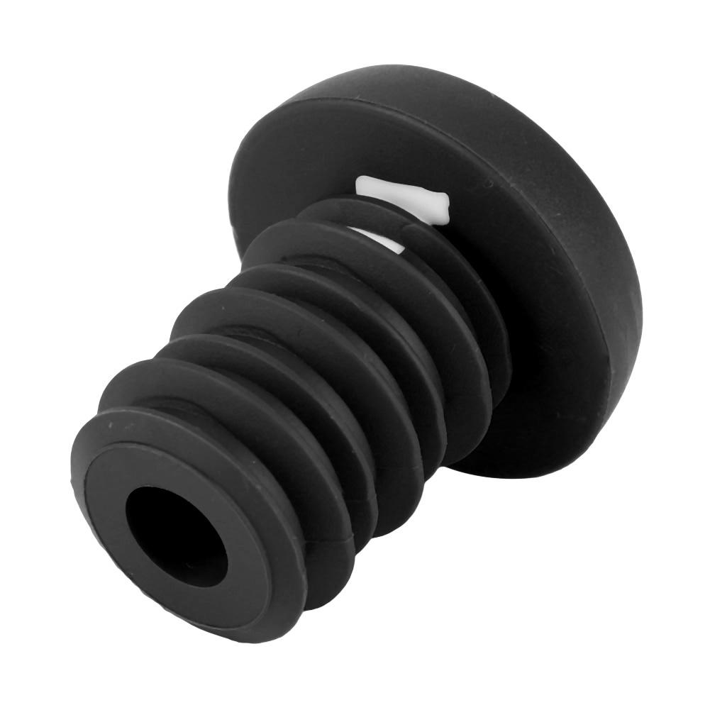 1 Pair Mountain Bike Scooter 22.2mm Handlebar Anti Skid Rubber Bar End Plugs (black)