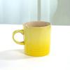 Popular Nordic Style Color Gradient Mugs Creative Macaron Mug Gradient Color Cool Color Rainbow Cup Ceramic Cups with Hand Gift