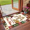Christmas Custom Name Printed Square Area Rug Soft Non Slip Floor Carpet For Bedroom Holiday Gift