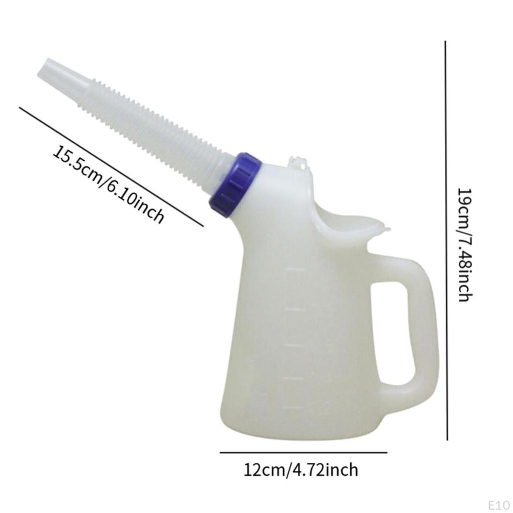 Automotive Oil Container with Lid for Efficient Dispensing