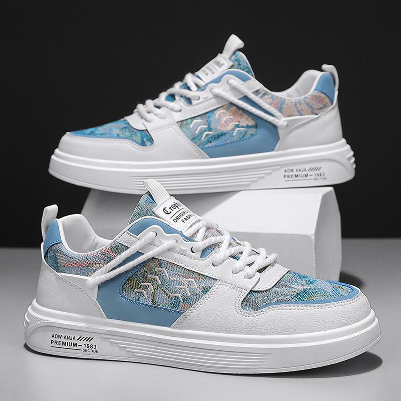 Men's shoes trend board shoes student youth spring 2024 new breathable sports leisure little white tide shoes men's