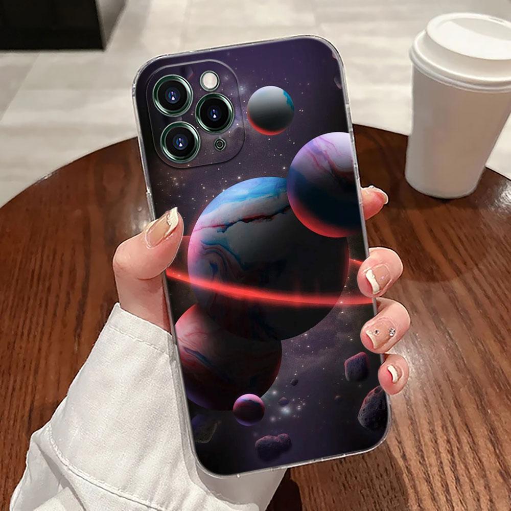 Sky Space planet Moon Stars Universe Case For Apple iPhone 17 16 15 14 13 12 11 Pro Max 16 Plus 16E 17Air Case 17Pro Phone Cover