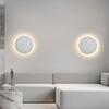 Nordic Modern LED Wall Lamp for Bedroom, Corridor, Staircase - Touch Control, Round Shape - Simple and Stylish Design