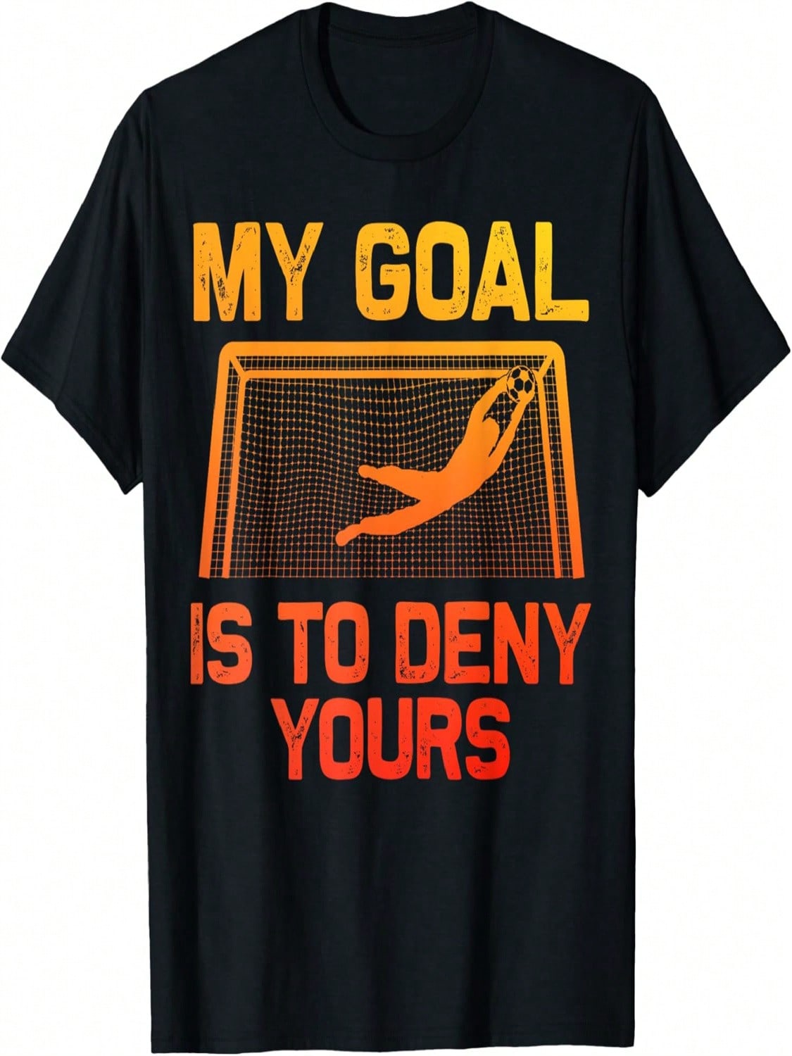 Soccer Goalie Art For Men Women Boys Girls Gag Soccer Player T-Shirt S