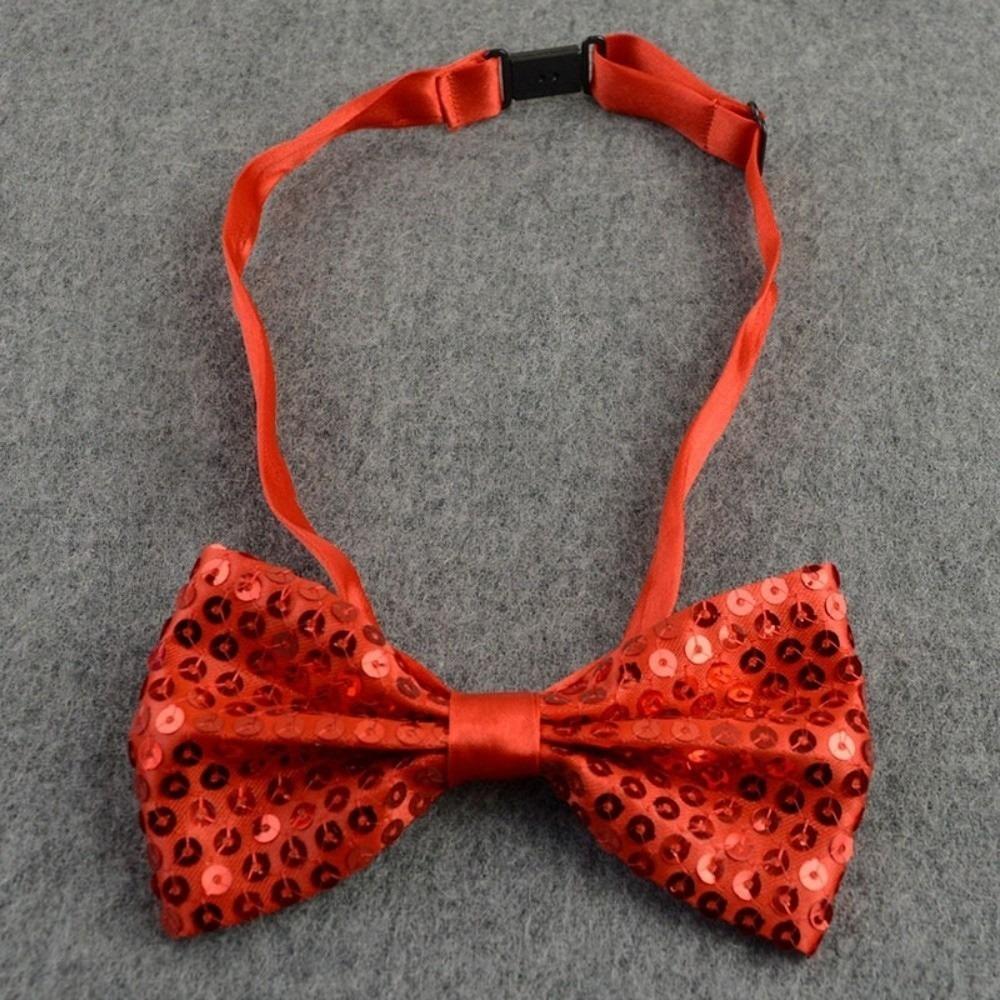 

Pre-Tied Bowknot Decoration Sequin Stage Performance Costume Graduation Photo Props 1