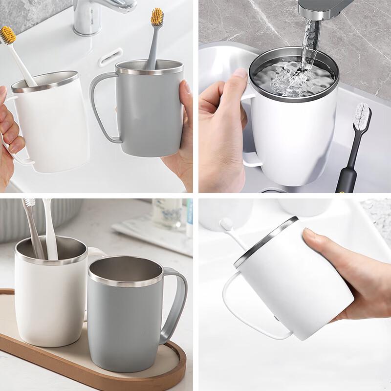 Daisy Leaf Stainless Steel Mouthwash Cup