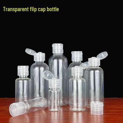 PET Transparent Squeeze Bottle with Butterfly Cap and Scale, 30/100/300ml