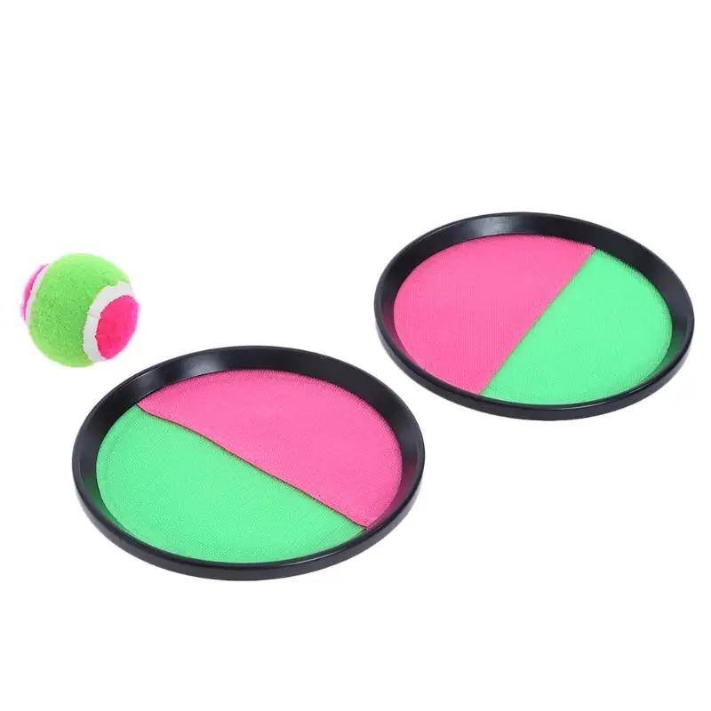 1set Kids Sucker Sticky Ball Toy Outdoor Sports Catch Ball Game Set Throw And Catch Parent-child Interactive Outdoor Toys