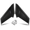 2x Carbon Fiber Look Motorcycle Front Fairing Side Winglet Wind Fin Spoiler Trim