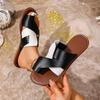 Fashion New Summer Flat Non-slip Waterproof Womens Shoes Outdoor Casual Comfortable Beach Dress Womens Slippers Large Size