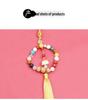 Eighteen-Seed Car Pendant: Safe Travel Charm, Bodhi Bead Ornament, Premium Temple Decoration.