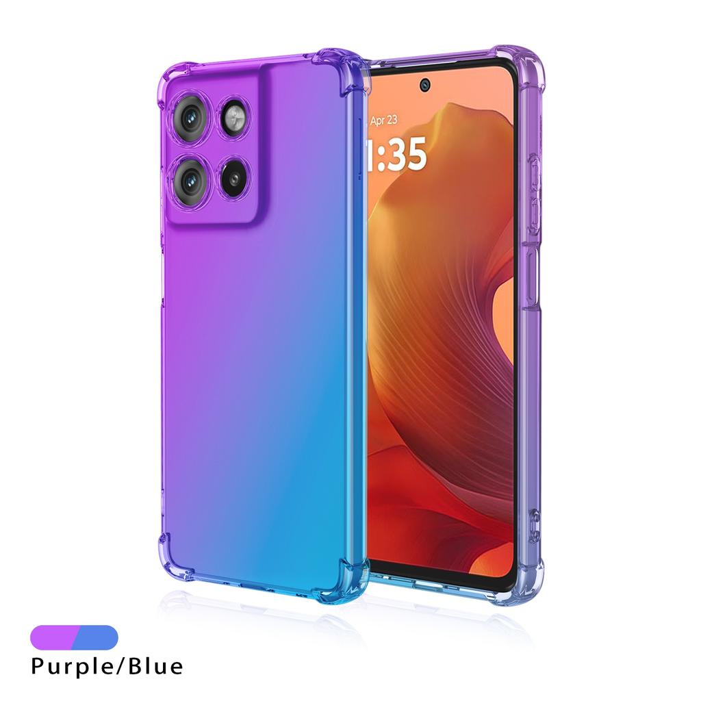 Four-corners Shockproof Gradient TPU Case for Motorola Moto G67 G77 G17 G7 Power G06 G6 G86 Protective Cover Fundas Coque
