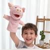 Animal Plush Hand Puppets Childhood Kids Cute Soft Toy Pig Piggy Story Pretend Playing Dolls Gift For Children, 28CM