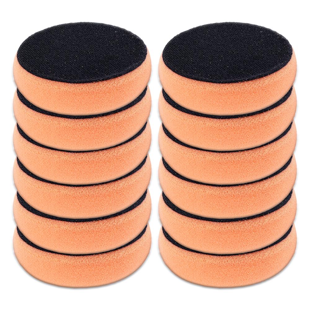 Car Waxing Sponge Set 4 Inch Car Wax Applicator Pads Red Handle Soft Sponge Applicators Foam Wax Pad Car Polishing Cleaning Tool