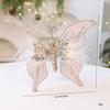 Celebration Christmas Butterfly Decor Props With Soft Fabric Accessories Party