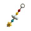White Cloud Charm Star Bead Keychain & Mobile Phone Accessory