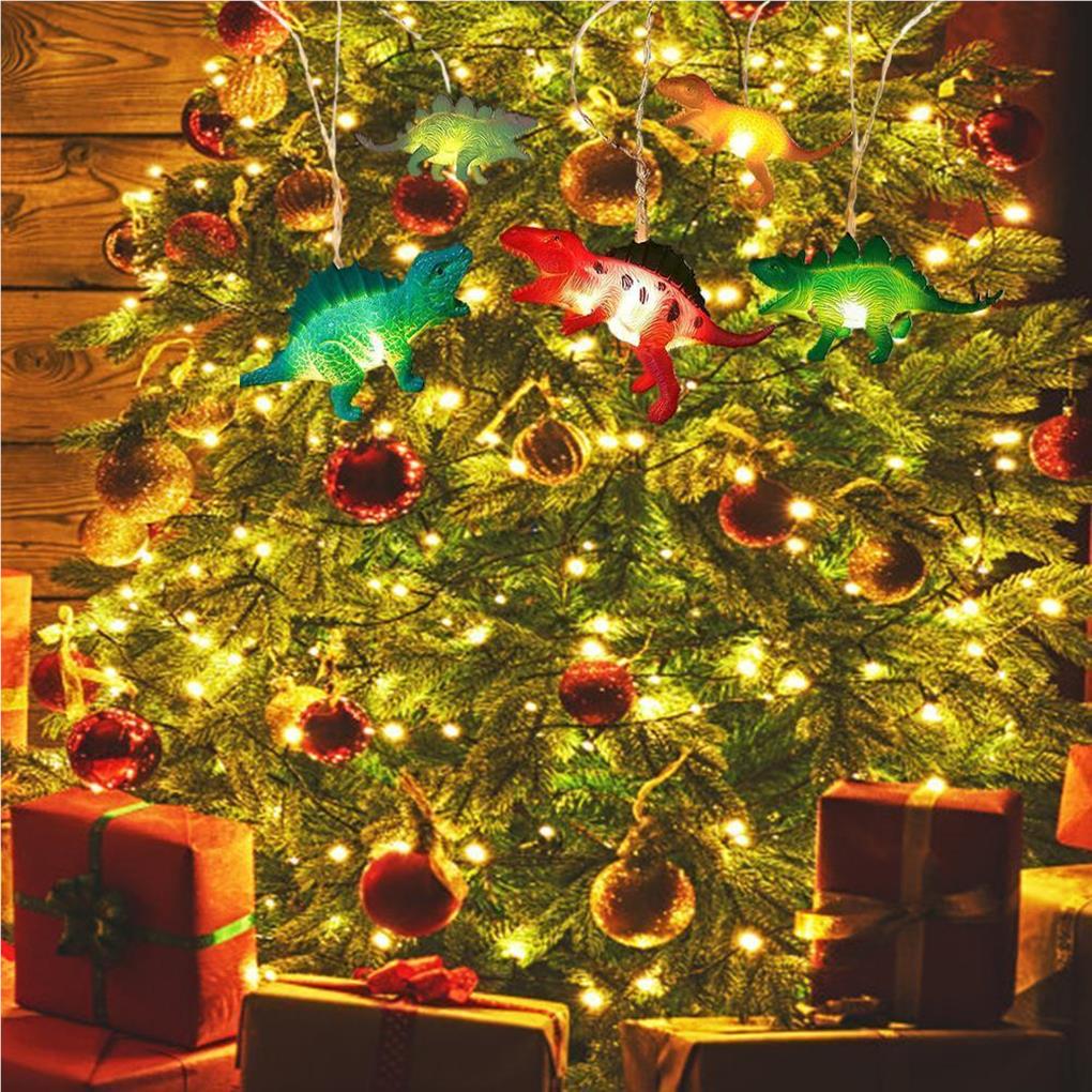 10 LED Dinosaurier Lichterkette USB/Batteriebetrieben Dekorative Lustige Kinder Girlande Nachtlichter Schlafzimmer Garten Hof
