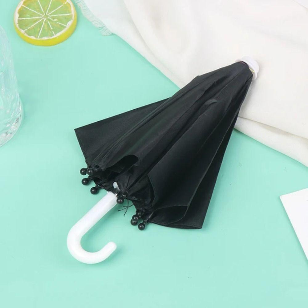 Funny Doll Decorative Umbrella Adjustable Kids Toy Umbrella Creative Mini Umbrella  Dollhouse
