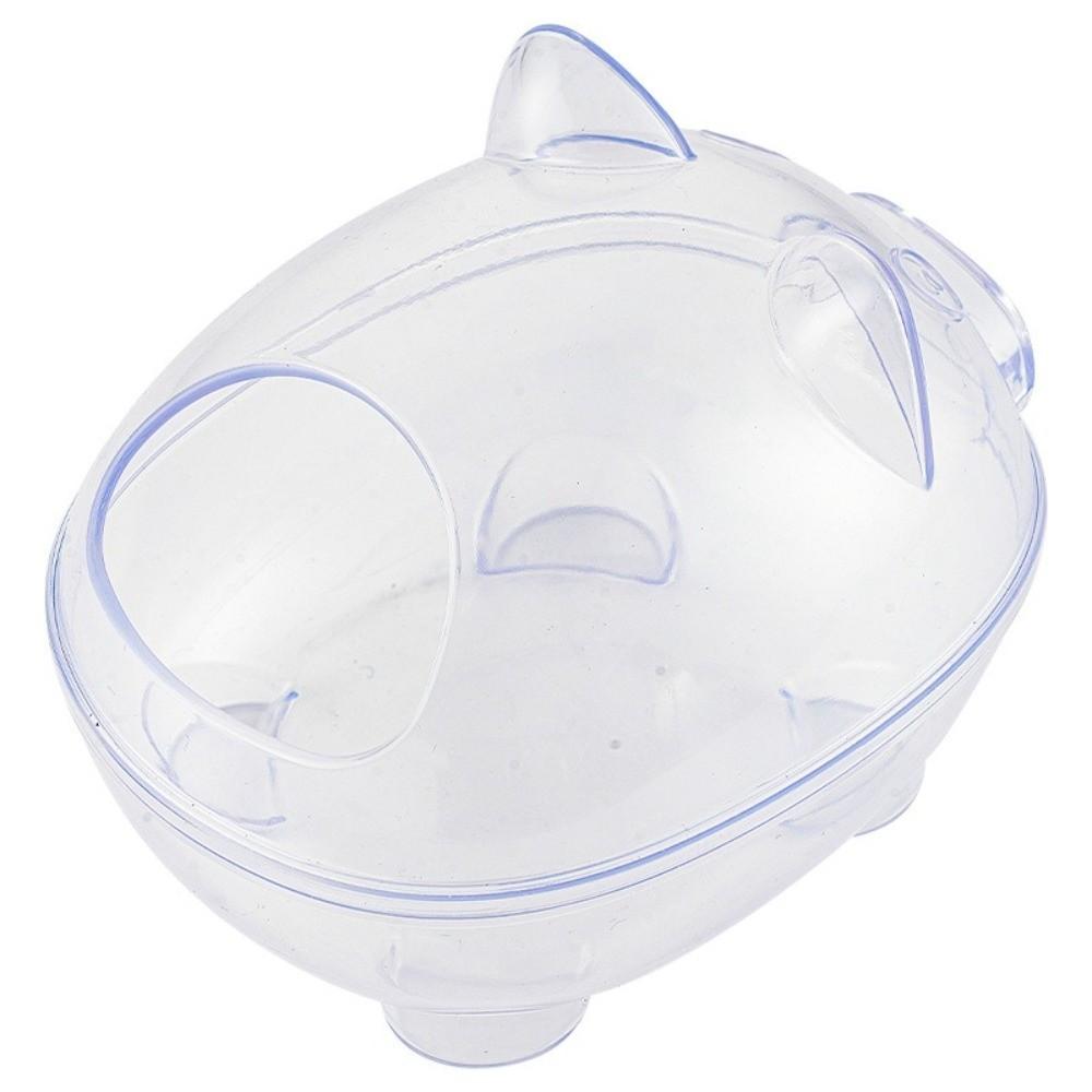 Large Capacity Hamster Sand Bath Box Wide View Small Pet Bath Cage Useful Hamster Bathtub