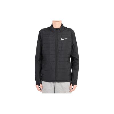 Unifarbene Logo Stehkragen Reißverschluss Langarm Baumwolljacke Herrenjacken Schwarz AQ4878-010
