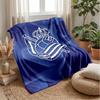 Coperta in Morbido Pile di Flanella FC Real Sociedad Leggera Accogliente Calda Coperta da Lancio per Divano Letto Arredamento per la Casa