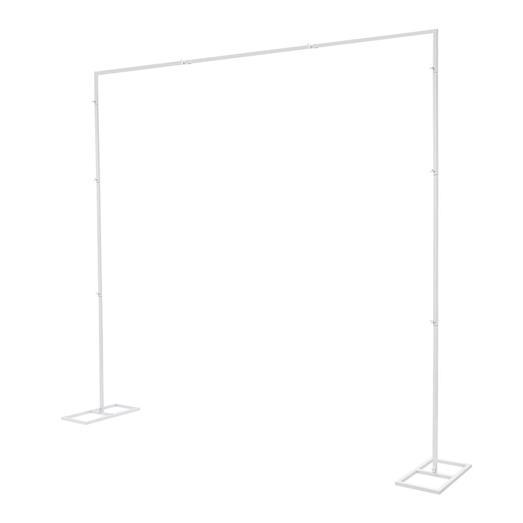 Sturdy Wedding Stand – 2.4x2.4m, Iron Construction, Perfect for Balloons, Flowers, and Curtains